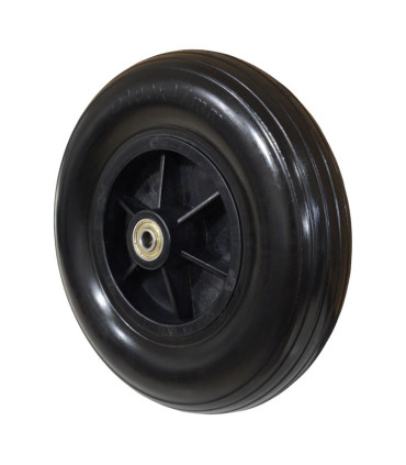 Rueda Antipinchazos PU 8x2 200x50 Negra Rayada