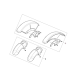 Guardabarros silla de ruedas Q400 / Q500 / Q700 (PAR)