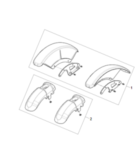 Guardabarros silla de ruedas Q400 / Q500 / Q700 (PAR)