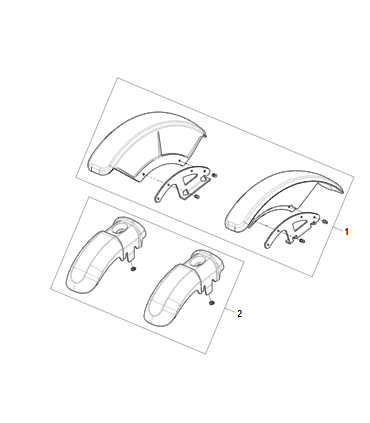 Guardabarros silla de ruedas Q400 / Q500 / Q700 (PAR)