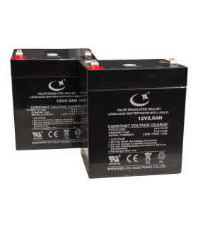 PAR de baterías 12V 5Ah SHENZEN XYC Electronic