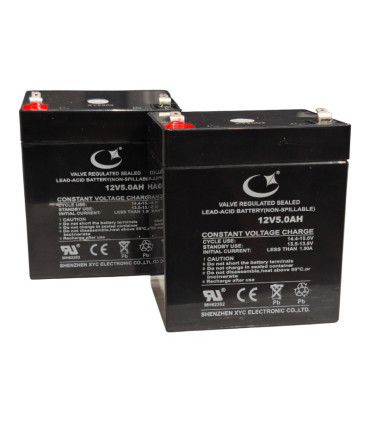 PAR de baterías 12V 5Ah SHENZEN XYC Electronic