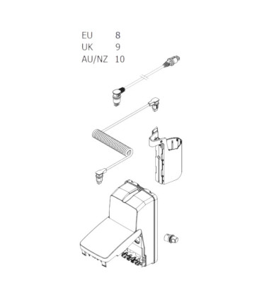 Caja de control CA20 cama articulada Invacare Alegio Ng