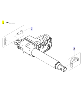 Actuador cabacero cama articulada Invacare Accent
