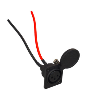 Conector hembra XLR silla de ruedas / scooter eléctrico