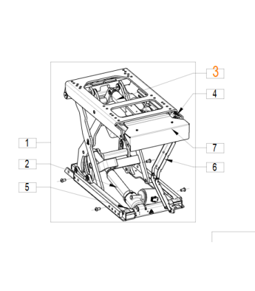 Actuador lineal basculación 30 grados asiento silla de ruedas Quickie