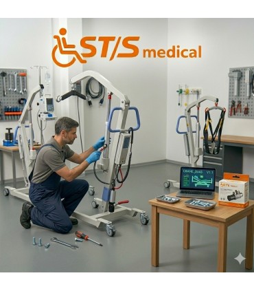 Reparación de grúas de transferencia para pacientes