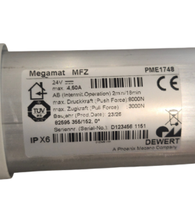 Actuador lineal eléctrico Dewert Megamat MFZ PME1748