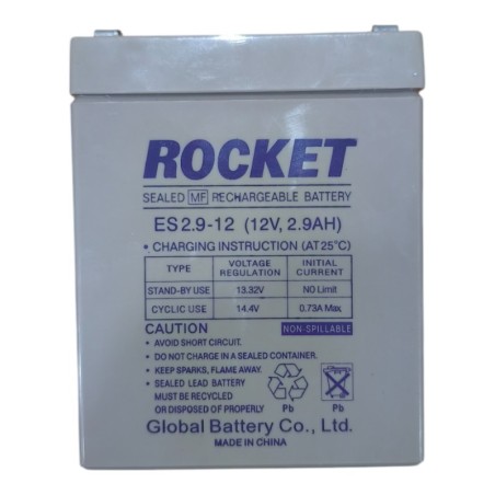 PAR de baterías Rocket ES2.9-12 12V 2.9Ah