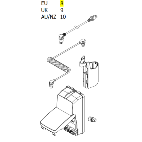 Kit Caja Control CA20 cama articulada Invacare Medley Ergo / Accent