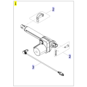 Actuador cabecero cama articulada Invacare Medley Ergo / Accent
